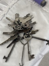 Lot of Vintage Skeleton Flat Keys Penn, Corbin, Yale Rustic Decor