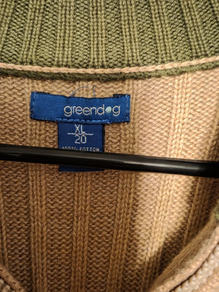 Suéter XL media cremallera Greendog Foto 2 de 4