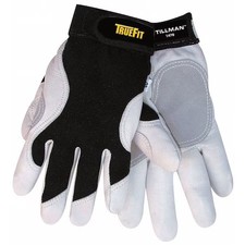 Tillman 1470L Truefit Top Grain Work Gloves, Goatskin/Spandex, Unlined, Wing