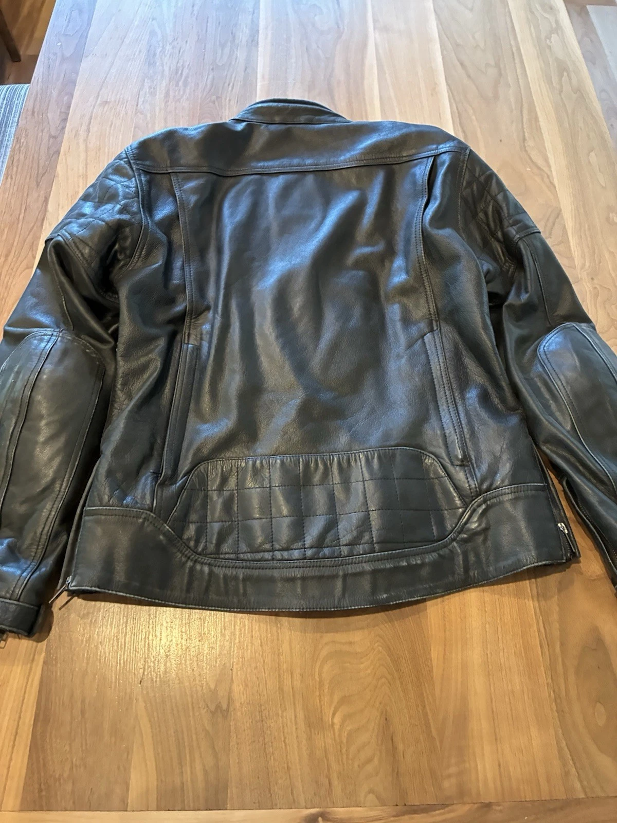 Roland Sands Black Buffalo Leather Moto Jacket Jagger W/Armor Knox Pads Vented S image 11