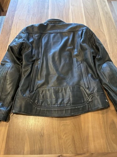 Roland Sands Black Buffalo Leather Moto Jacket Jagger W/Armor Knox Pads Vented S image 11