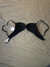 Auden Black The Daydream Light Lift Demi Coverage Underwire Bra. Size: 32A.