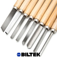 Professional Wood Lathe Chisel Long Turning Tools Set 8 Piece Wood Working Kit