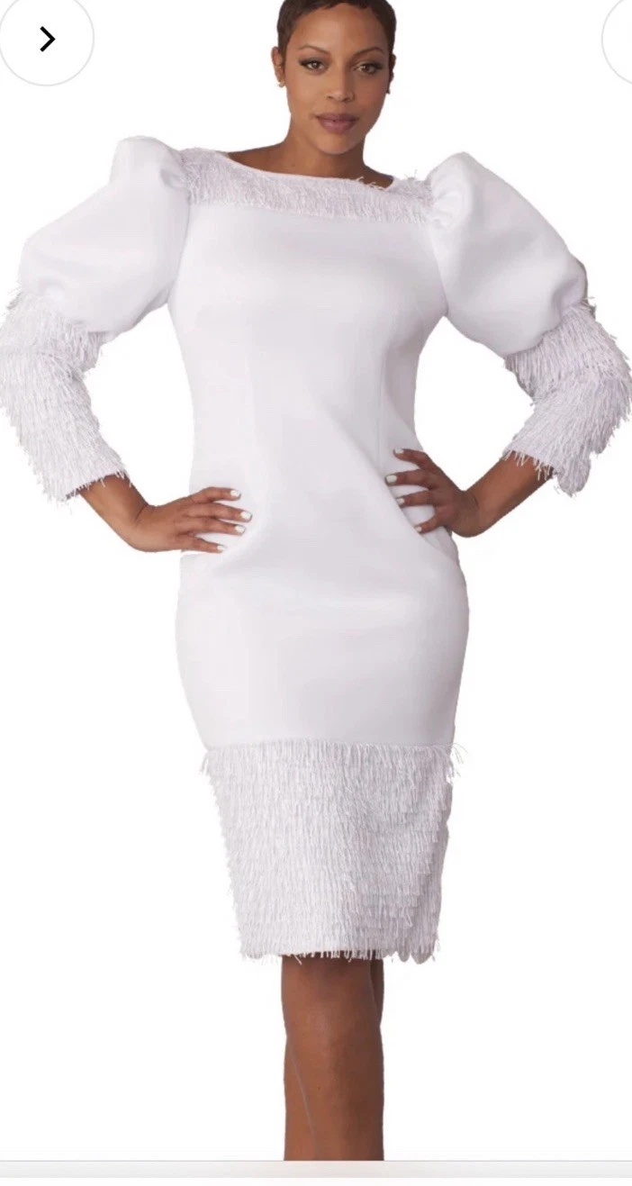 CHANEL FOR HER BY CHANCELLE LUNGHEZZA 42" NUOVO CON ETICHETTA VENDITA AL DETTAGLIO $149 STRETCH TAGLIA SMALL BIANCO