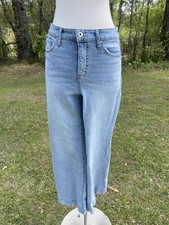 Jessica Simpson True Love Wide Leg Jeans Women's 27 Denim Trouser Blue