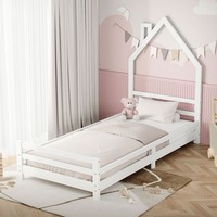 Kinderbett Kinderhaus Jugendbett Einzelbett Kiefernholz Lattenrost 90 X 200 Cm
