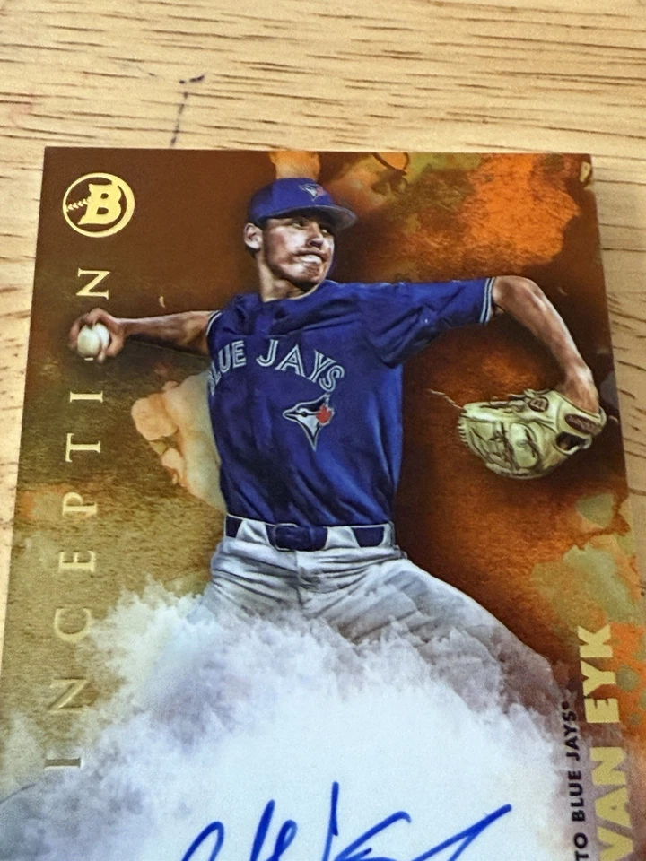 CJ Van Eyk 2021  Bowman Chrome On Card Auto /25 Blue Jays - Image 4 of 4