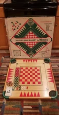 Vintage Merdel Carrom Board Game #100 and Playing Pieces