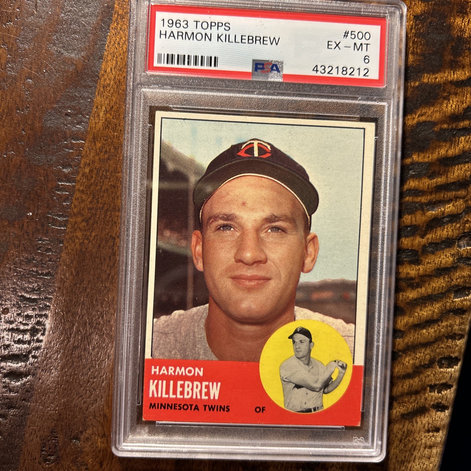 1963 Topps #500 SP Harmon Killebrew PSA 6 Ex-mt