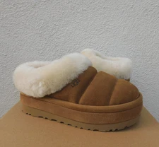 UGG TAZZLITA CHESTNUT TAZZ PLATFORM SLIPPERS SHOES, WOMEN US 10/ EUR 41 ~NIB