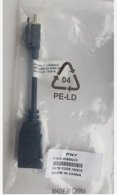 5 x PNY 91008582V3 Mini Display Port zu Display Port Adapter Kabel NEU in Verpackung