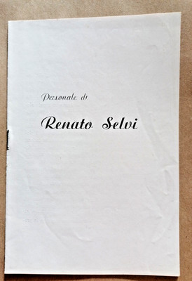 1957 INVITO MOSTRA RENATO SELVI NUOVA GALLERIA ESEDRA LIBRERIA MACCHIA ROMA