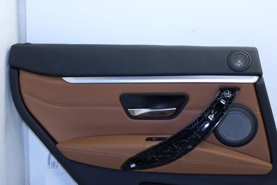 2015-2016 BMW 435i Gran Coupe xDrive Rear Left Door Trim Panel 51-42-7-346-291 - Image 2 of 4