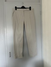 Gerard Darel Natural Straight Leg Summer Trousers Size 14 Length 29in  