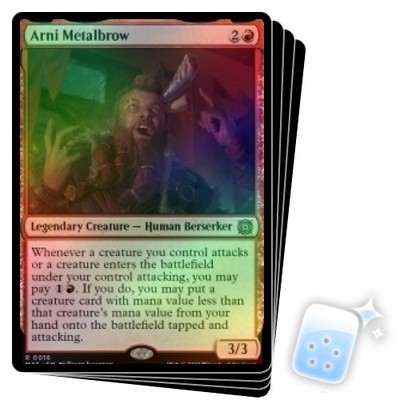 FOIL ARNI METALBROW X4 March Of The Machine: The Aftermath MAT Magic MTG CARD