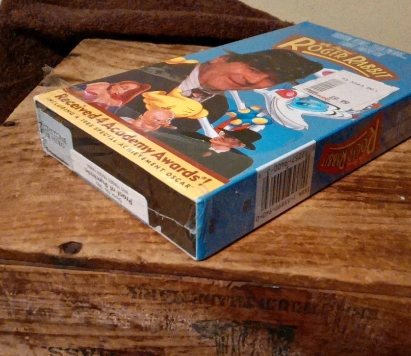 Who Framed Roger Rabbit VHS SEALED Touchstone Steven Spielberg Hologram Sticker - Image 4 of 4
