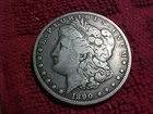 1890-CC  Morgan  silver dollar  - RARE IN ANT GRADE -GREAT DETAILS