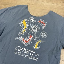 Carhartt WIP Shadow Script T Shirt Cut Neck Crewneck
