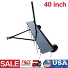 40" Tow Behind Dethatcher Lawn Dethatcher Rake w/ 20 Tines for ATV Mower