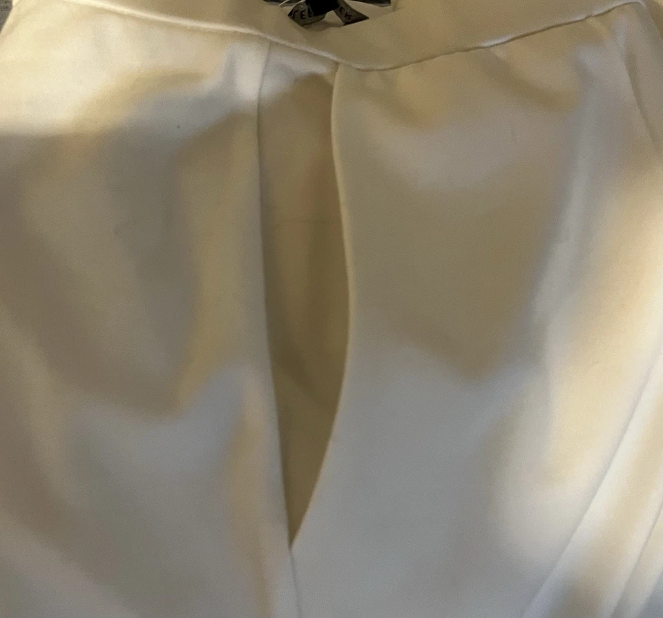 Eileen Fisher Women's Pants Ivory Tapered Leg Size M/M New With Tags - Image 2 of 4