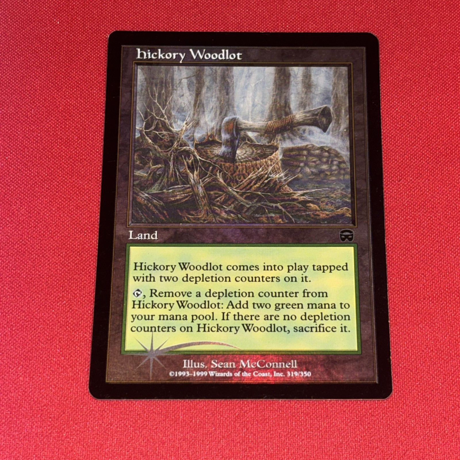 MTG Magic The Gathering - Hickory Woodlot - Foil - Mercadian Masques 319/350 NM