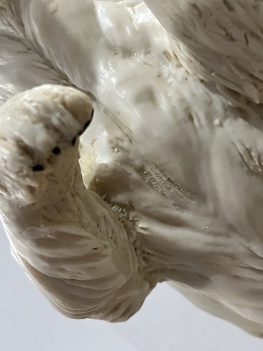 "Estatua escultura de colección de oso polar sobre IceBerg FIRMADA E. Farina *Querida 1990 * 15,5""" - Imagen 11 de 21