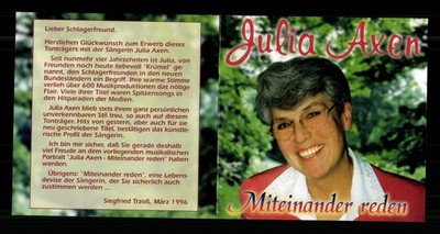 Julia Axen Autogrammkarte Original  Signiert # BC 231223