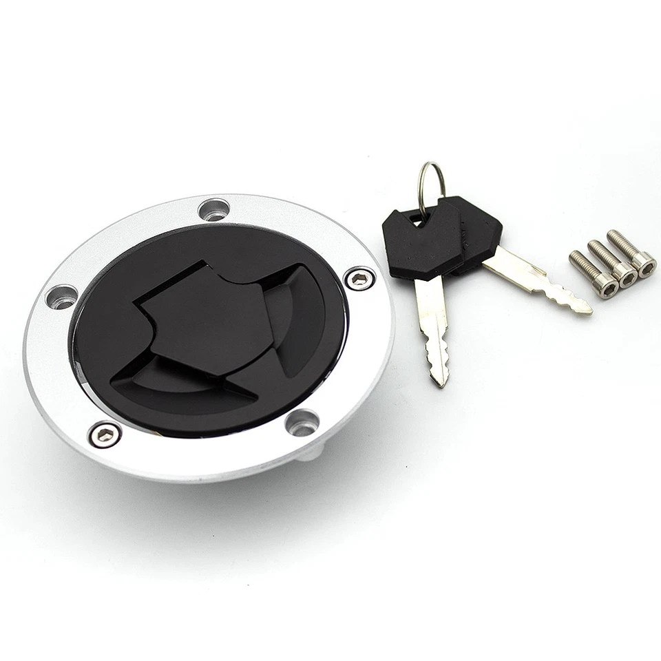 Bloqueo de tapa del tanque de gasolina con llaves para Kawasaki Versys 650 KLE650 KLE650A 2007-2018 Foto 4 de 4