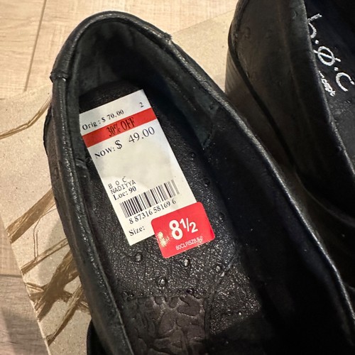 BOC WOMENS BLACK NADIYYA CLOG SHOES NEW 8.5 - Picture 3 of 10