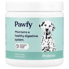 2 X Pawfy, Probiotic, For Dogs, 6 Months , Vegetarian Chicken, 30 Chews, 4 oz 1
