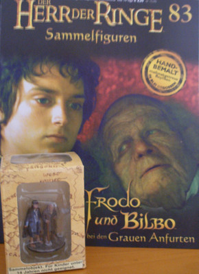 Herr der Ringe De Agostini Sammelfiguren 83 Frodo und Bilbo  * OVP + Heft