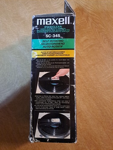 Vintage Maxell SC-345 Vinyl Record Anti-Static Machine, Motorised Automatic - Bild 4 von 10