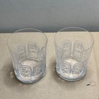 LALIQUE Khepri Rock Glass Tumbler Pair Set #1