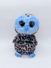 TY Beanie Boos YAGO the Owl Plush with Glitter Eyes Stuffed Toy Medium 10 inch