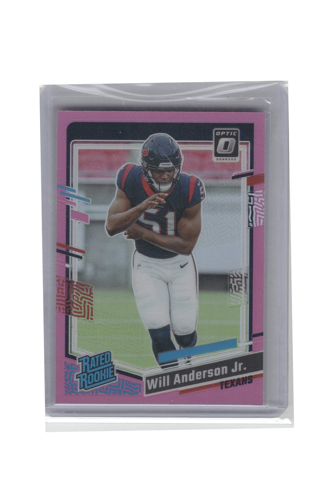 2023 Donruss Optic #246 Will Anderson Jr. Pink B12R2C68