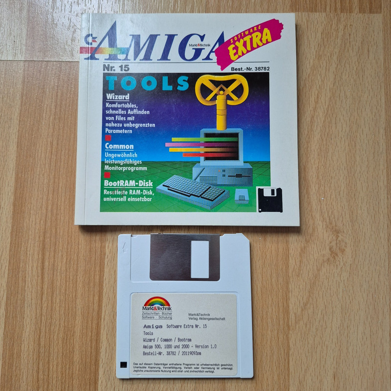 ✅ 1 Floppy Disk Amiga Software Extra 15 TOOLS ⭐ Commodore Amiga 500 ⚡️