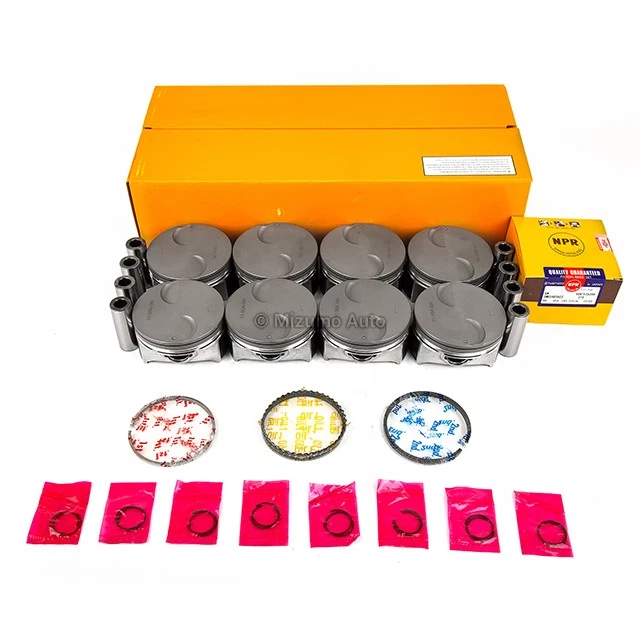 Pistões NPR com anéis compatíveis com 07-09 Chevy GM Hummer Cadillac 6.2L LC9 LH6 LMG LY5 - Imagem 2 de 4