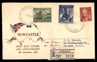 Mayfairstamps Australia FDC 1947 New Castle Anniv Combo Registered First Day Cov
