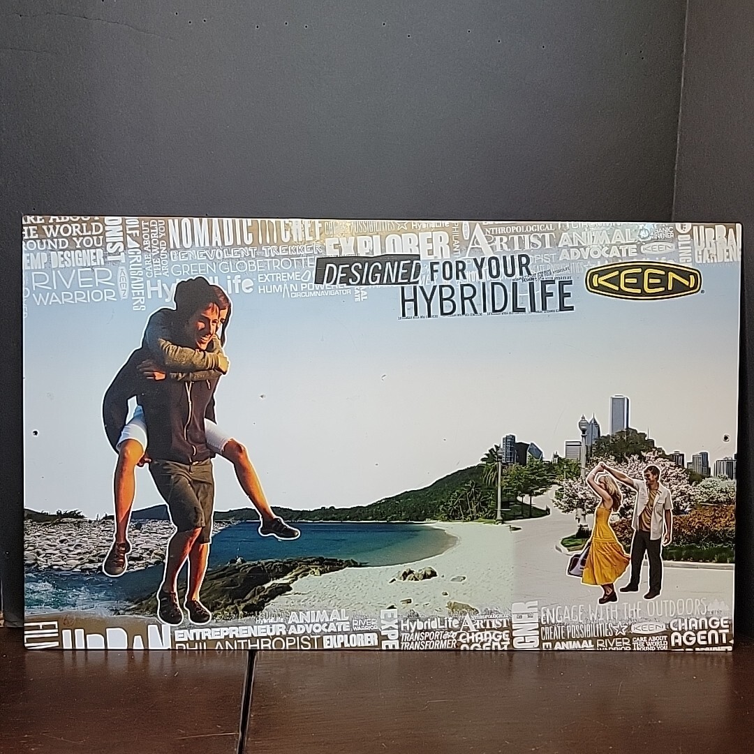 Keen Shoes Store Sandali Pubblicitari Metallo Decorazione Parete Espositore Insegna Anni 2010 ?