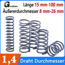 Druckfeder 1,4 mm Drahtdurchmesser Federstahl  Kleine Feder / Spiralfeder