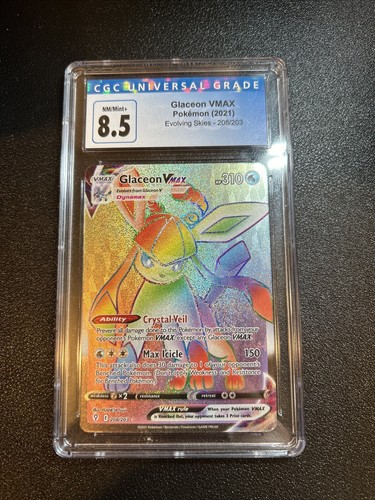 Glaceon VMAX graded CGC 8.5 for sale on eBay