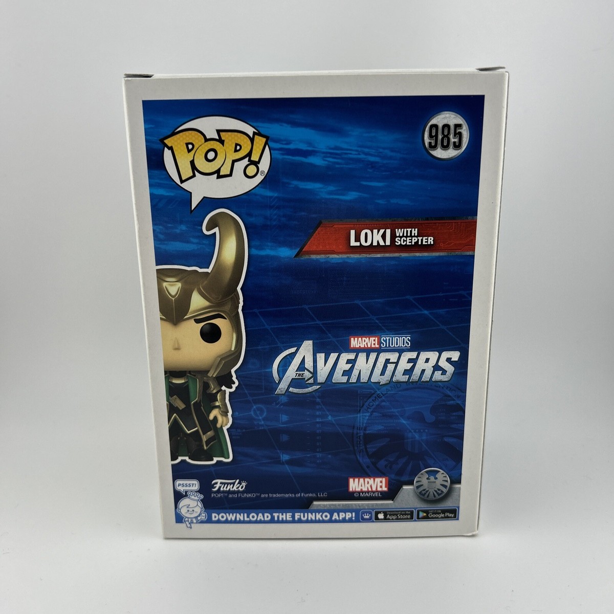 Loki With Scepter #985 (Glow In The Dark) Funko Pop Exclusive
