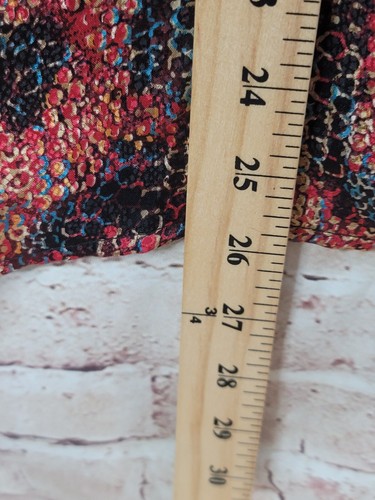 Vintage Maycene Shirt Womens Large Multicolor Snakeskin Print Silky Fabric NWT - Picture 10 of 13