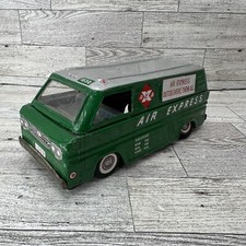 Chevy Corvair Van Tin Friction REA Air Express Van 8" Japan KTS Toys Read 
