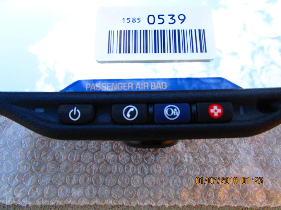 03 - 07 ESPEJO RETROVISOR CADILLAC CTS CTS-V CON ATENUACIÓN AUTOMÁTICA ONSTAR 15850539 NUEVO Foto 2 de 4