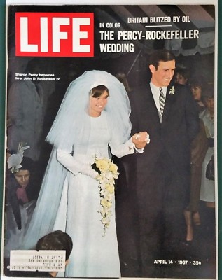 Life Magazine April 14, 1967 - Sharon Percy & John D. Rockefeller Wedding - OIL