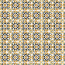 1:12th Orange And Yellow Star Design Tile Sheet With Grey Grout