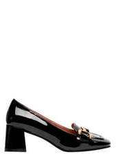 BIBI LOU -   SCARPA  DONNA MOCASSINO CON TACCO 60 IN VERNICE NERA 573Z21 VK