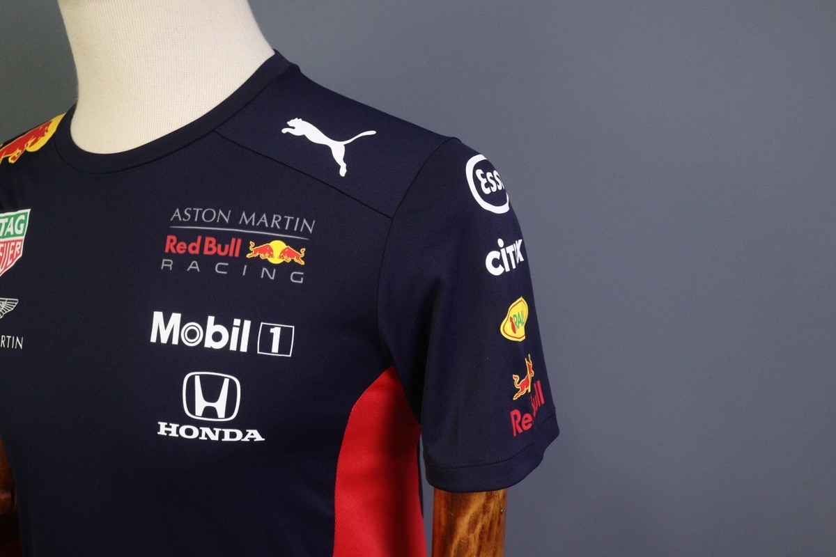Red Bull Aston Martin Blue Racing Crew Neck Short Sleeve T-Shirt