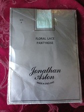 exciting Vintage Jonathaon Aston floral lace pantyhose - size b